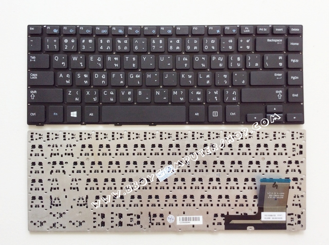 SAMSUNG Keyboar คีย์บอร์ด SAMSUNG 370R4E NP370R4E 450R4V NP450R4V 470R4E NP470R4E ไทย