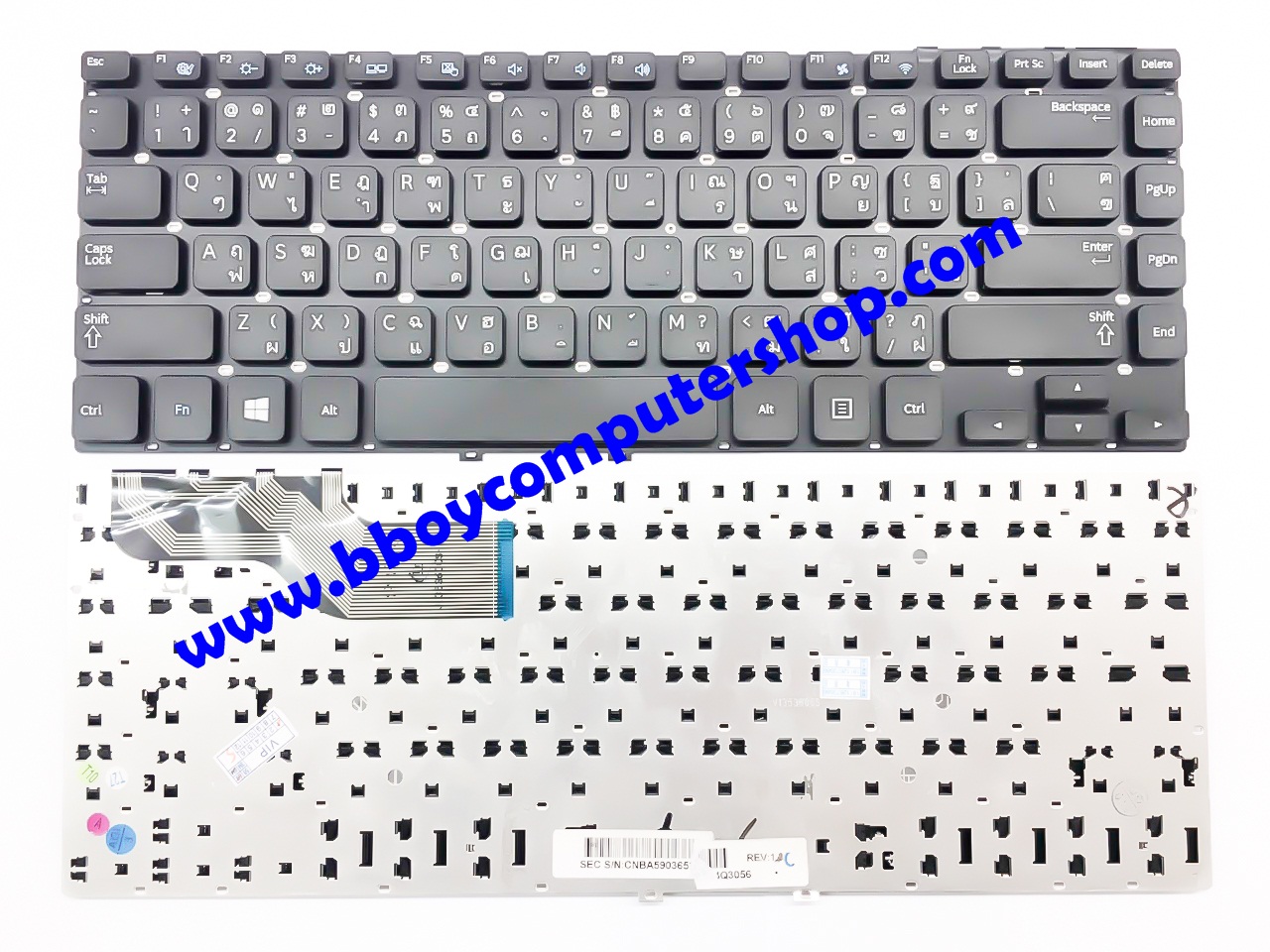 SAMSUNG Keyboard คีย์บอร์ด Samsung NP270E4E 275E4E NP270E4V NP275E4E NP275E4V ไทย- **++