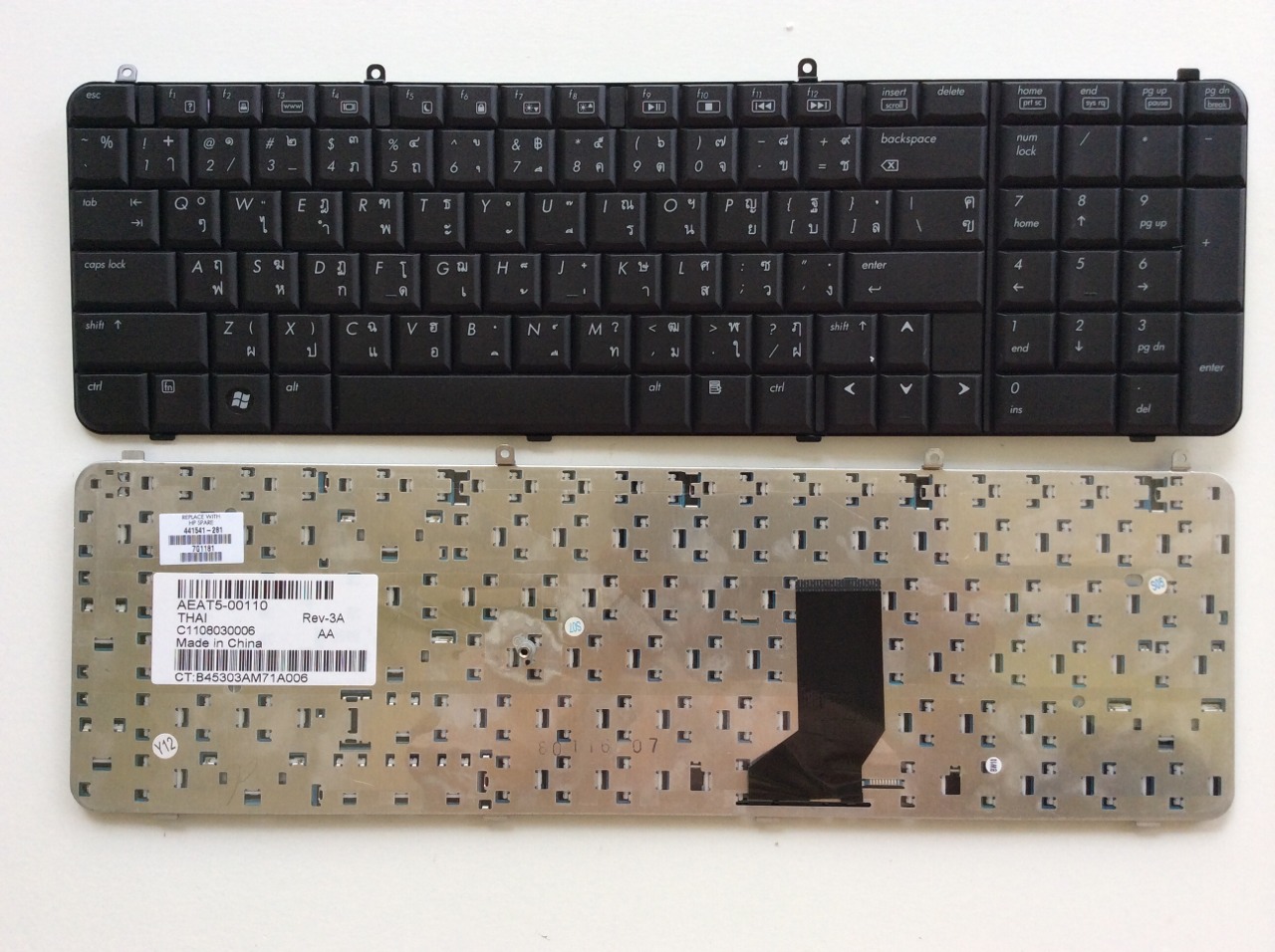 HP Keyboard คีย์บอร์ด HP COMPAQ DV9000 DV9200 DV9300 DV9400 DV9500 DV9600 DV9700 DV9800 DV9900