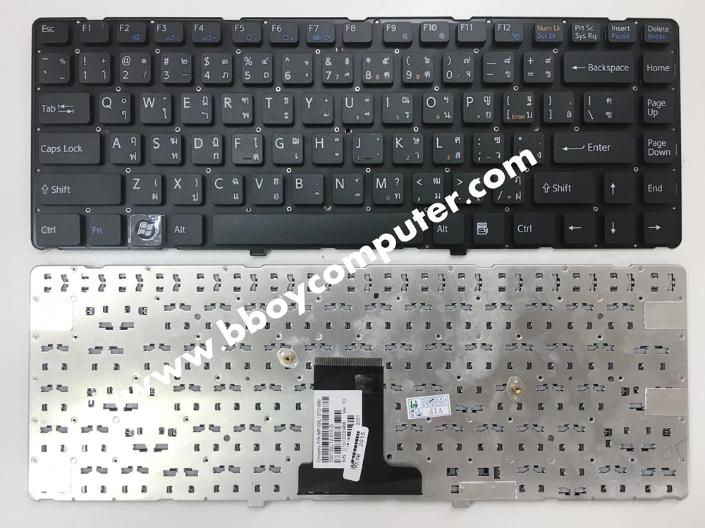 SONY Keyboard คีย์บอร์ด SONY VAIO VPC-EA SERIES สีดำ ไทย-อังกฤษ