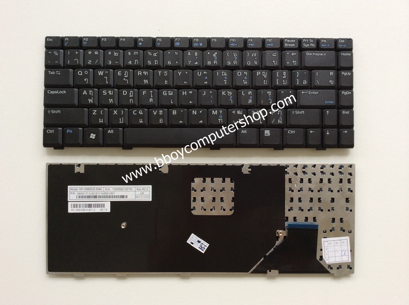 ASUS Keyboard คีย์บอร์ด ASUS W3 W3J A8 F8 f8s N80 W3000 Z99  อังกฤษ+สติ้กเกอร์ไทย