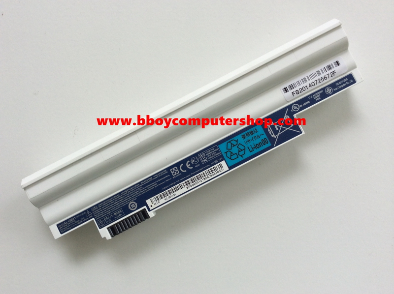 ACER Battery แบตเตอรี่ ของแท้  ACER ASPIRE ONE D255 D257  D260 D270 522 722 AO722 D722 HAPPY 1,2 สีขาว