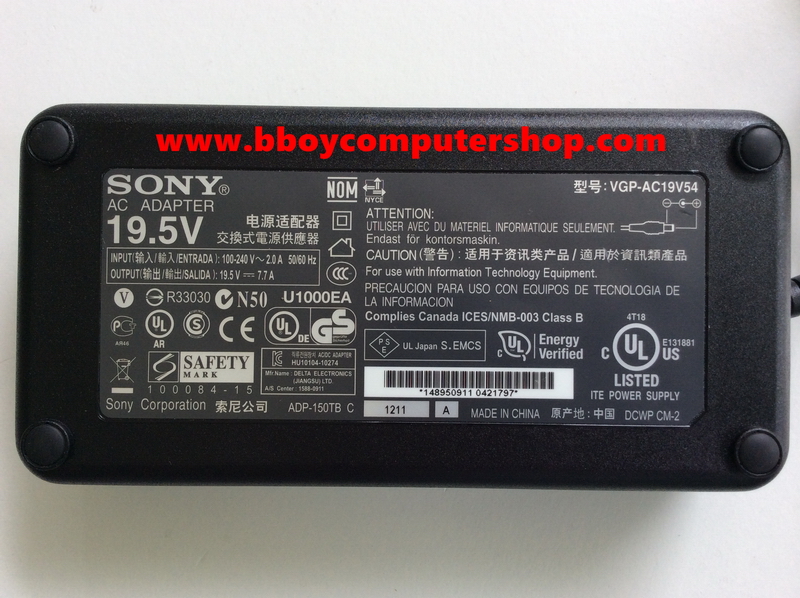 SONY Adapter อะแดปเตอร์ ของแท้ SONY VGPAC19V54 19.5V 7.7A 150W