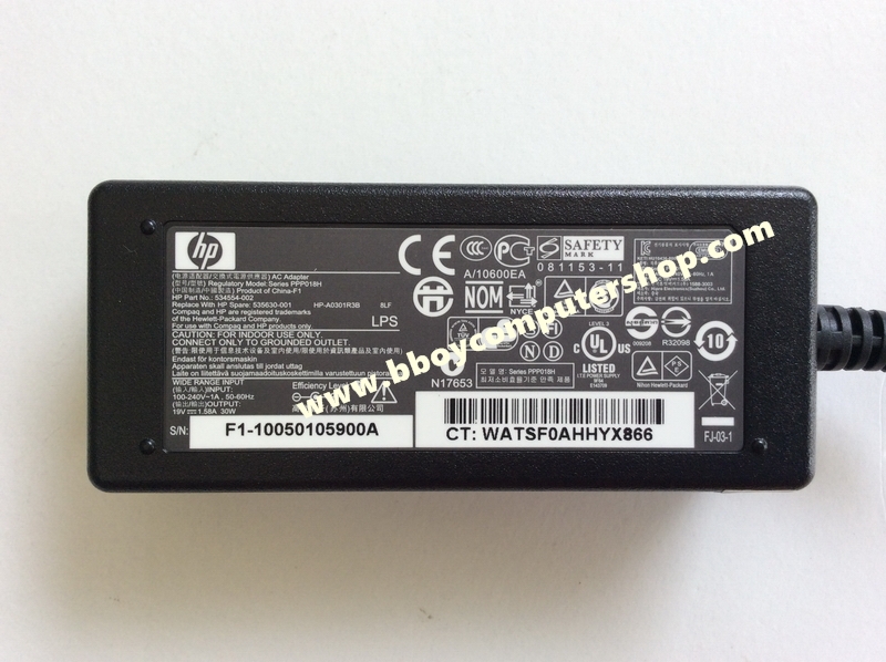  อะแดปเตอร์ ของแท้  HP/Compaq 19V 1.58A  4.0*1.7 MM