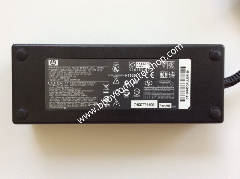 HP Adapter อแดปเตอร์ ของแท้  HP- COMPAQ 18.5V 6.5A หัว 7.4*5.0MM 120W