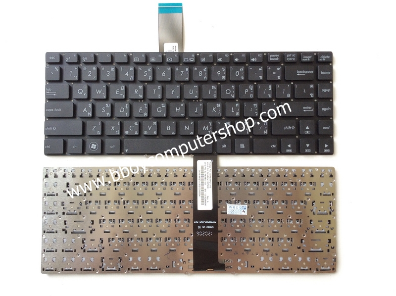 ASUS keyboard คียบอร์ด ASUS N46 N46VM N46VZ N46J N46JV N46V N46VB N46VJ  ไทย อังกฤษ**++