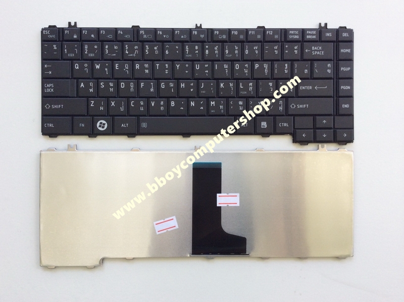 TOSHIBA Keyboard คีย์บอร์ด TOSHIBA SATELLITE C600 C640 L640 L645 L635 L630 L730 L735 L745 สีดำ TH-EN