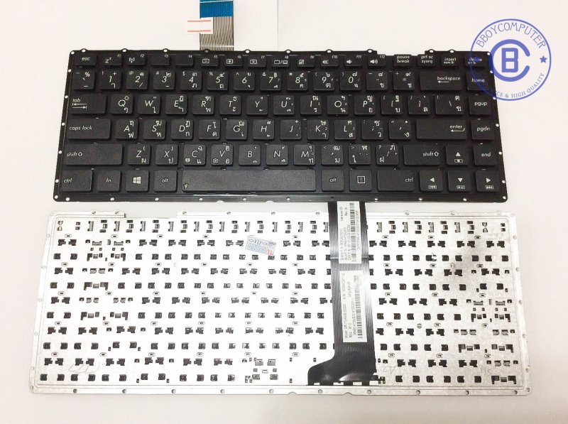 ASUS Keyboard คีย์บอร์ด ASUS X401 X401A X401U X450 X450C X452C X452E X452M X452MJ K450L K450 K450C  F401A F450 F450C Y481 Y481C  E450C  P450LC P450LD ไทย-อังกฤษ *+
