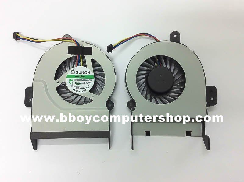 ASUS CPU Fan พัดลมโน๊ตบุ๊ต  Asus X45A X45U X55A X55C X55U F55A F55C R503A R503C P/N MF60090V1-C480-S99  หนา 1.0 cm