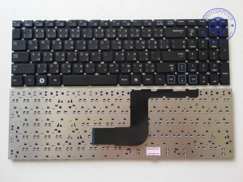 SAMSUNG Keyboard คีย์บอร์ด Samsung RV515 RV511 RV513 RV518 E3511 RV509 RV520 S3511  RC510 RC520 RC512 BA59 ไทย อังกฤษ