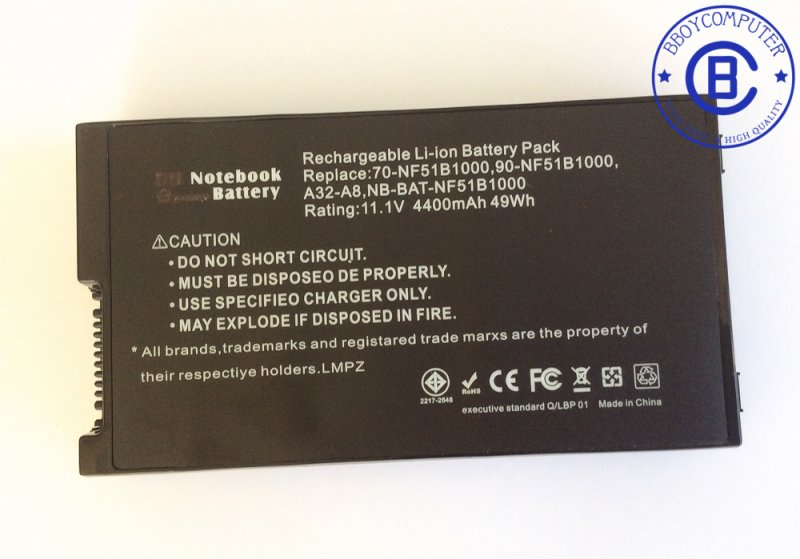 ASUS Battery แบตเตอรี่ ASUS A8 F8 Z99 Model A32-A8