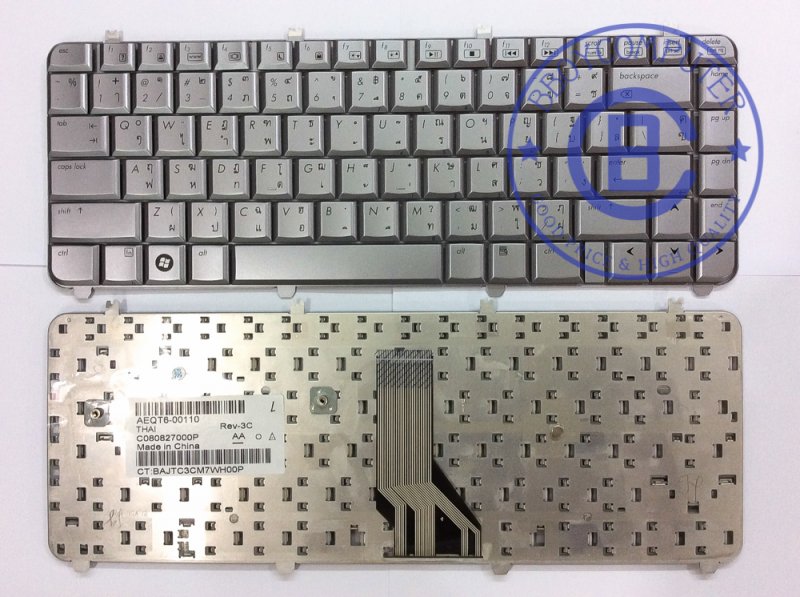 HP Keyboard คีย์บอร์ด HP-COMPAQ DV5-1000 สีบรอน ไทย อังกฤษ