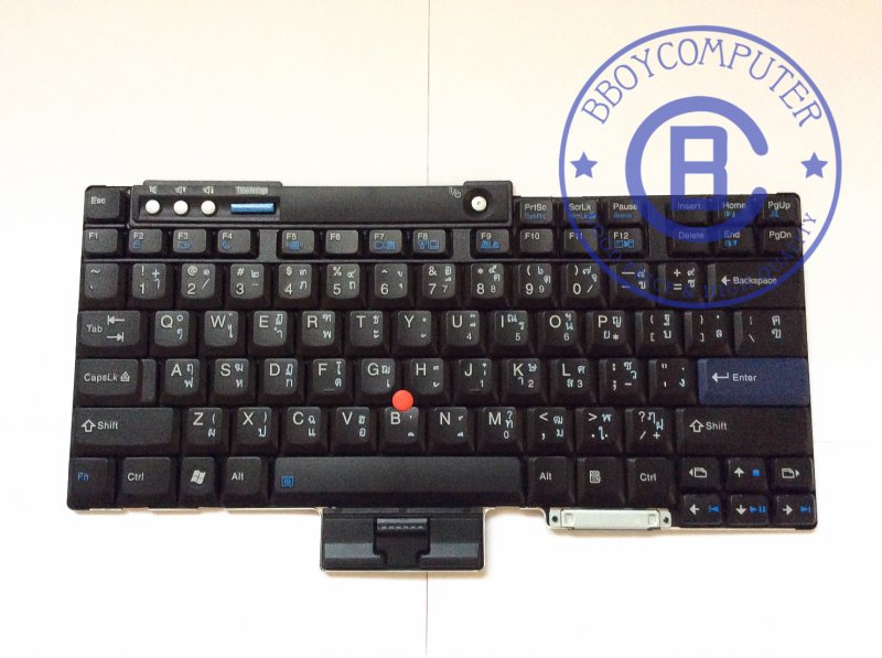 LENOVO Keyboard คีย์บอร์ด LENOVO THINKPAD T60 T61 R60 R61 R400 R500 T400 T500 W500 W700 ไทย อังกฤษ