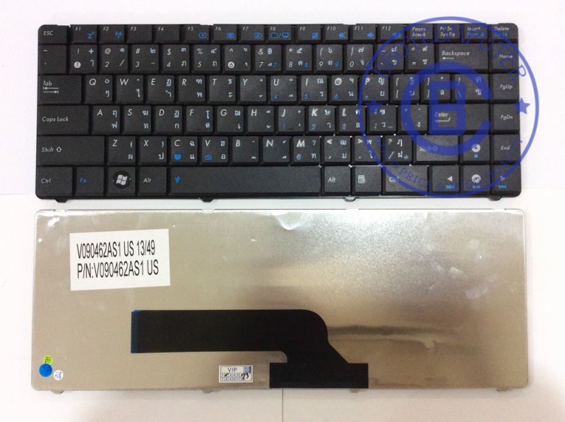 ASUS Keyboard คีย์บอร์ด ASUS  K40 K40N K40IN K40E A41I X8AC X8AI ไทย อังกฤษ