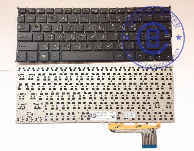 ASUS Keyboard คีย์บอร์ด ASUS VivoBOOK X201 X201E X202 X202E Q200 Q200E S200 S200E  T200TA Asus F202E ไทย อังกฤษ **++