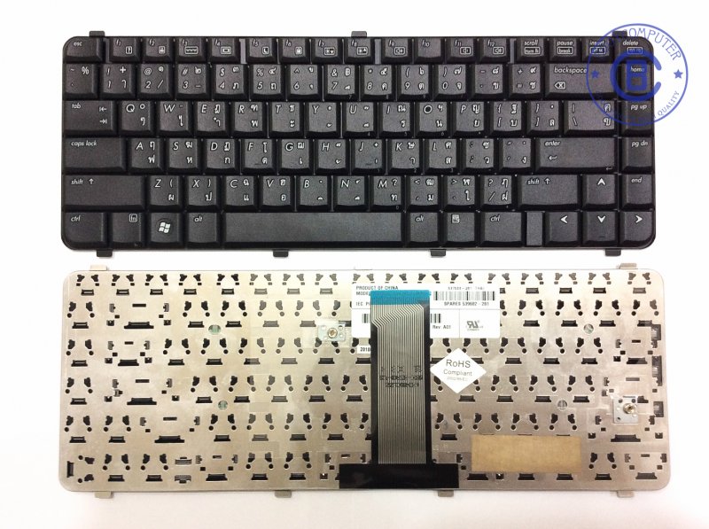 HP Keyboard คีย์บอร์ด HP-COMPAQ 510 511 515 610 615 HP Probook  6530s 6535s 6730s 6735s ไทย อังกฤษ