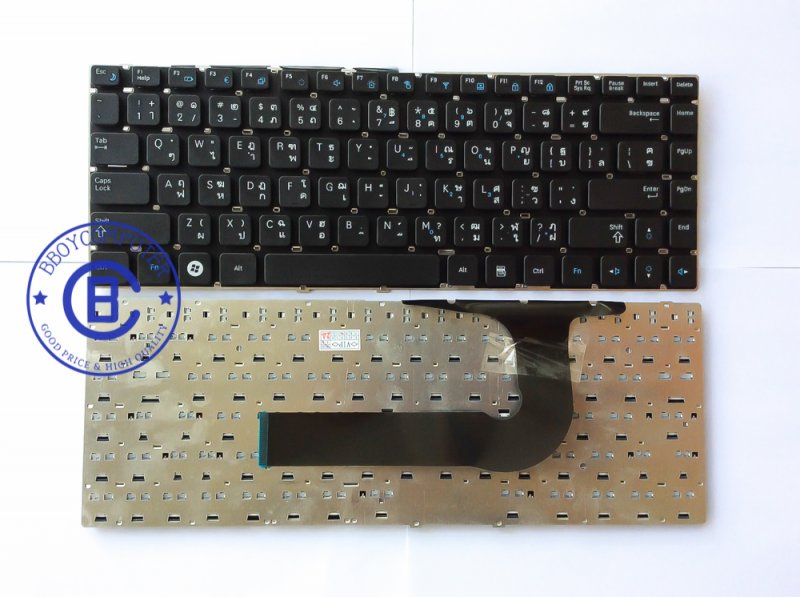 SAMSUNG Keyboard คีย์บอร์ด SAMSUNG Q328 RF408 RF409 SF410 Q330 Q430 Q460 QX410 QX411 QX311 NP-SF210 NP-SF410 F310 SF311 SF315 SF410 SF411 SF415 SF510 SF511 X330 สกรีนไทย อังกฤษ ไม่คม