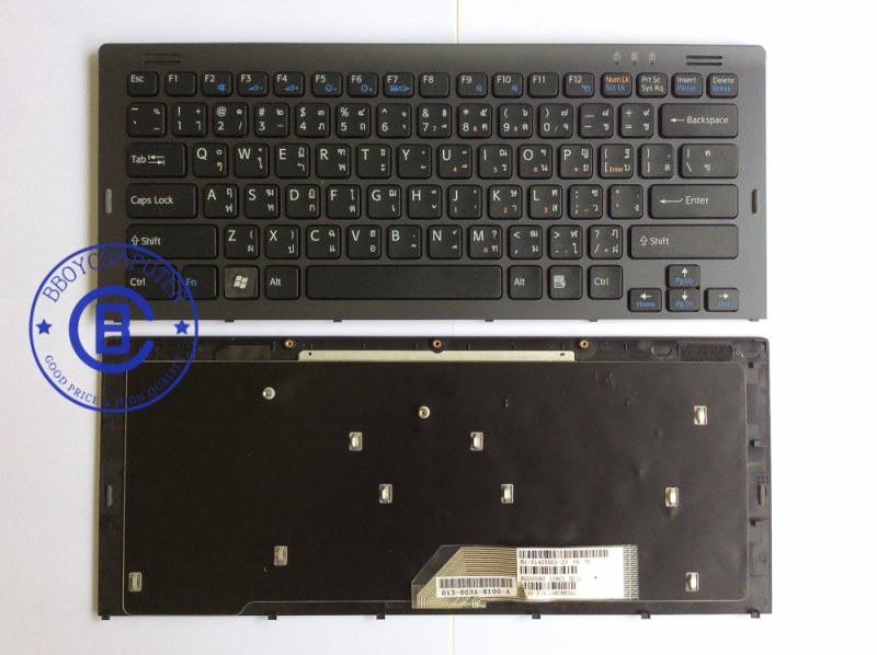 SONY Keyboard คีย์บอร์ด SONY VAIO VGN-SR SERIES  ไทย อังกฤษ