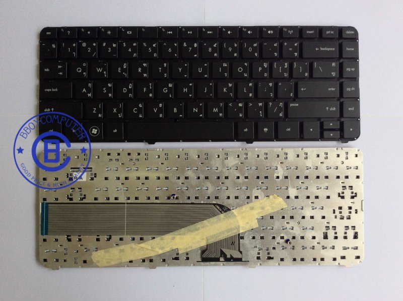 HP keyboard คีย์บอร์ด HP Pavilion DV4-5000 DV4-5100 DV4-5200 DV4-5300 สีดำ ไทย อังกฤษ