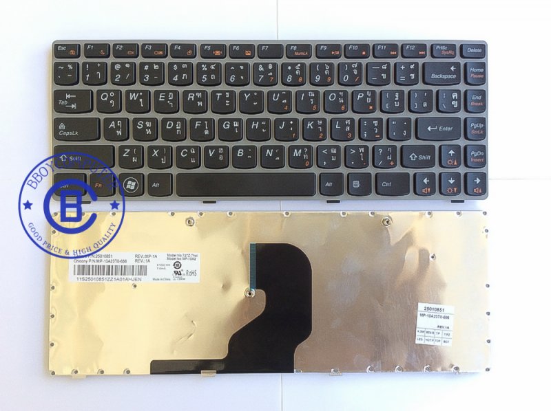 LENOVO keyboard คีย์บอร์ด LENOVO  Z460 Z460A Z465 ไทย อังกฤษ
