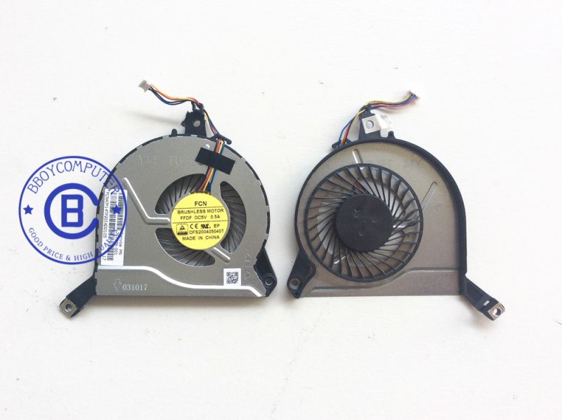 HP CPU Fan พัดลมโน๊ตบุ๊ค Pavilion 14-K 15-K 16-K 17-K 14-P 15-P 14-V 15-V P/N:FB06008M05SPA-001 767712-001 767776-001 KSB0705HBA05 KSB0705HBA04 EG