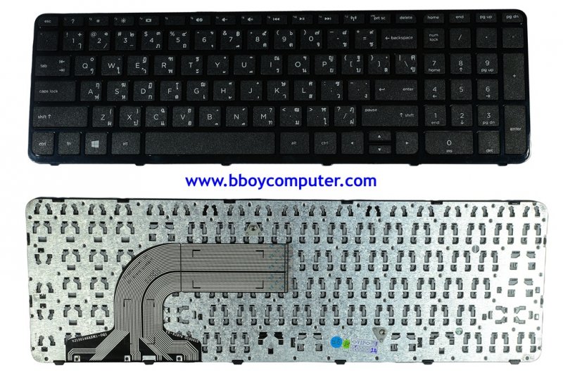 HP Keyboard คีย์บอร์ด HP 15-G 15-E 15-N 15-R 15-T 15-F ไทย อังกฤษ *+