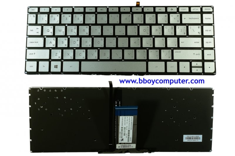 HP Keyboard คีย์บอร์ด Keyboard HP 14-BS 14-AB 14-BK 14-BP 14s-cf (TH-US) พร้อม ไฟ Black light ***+++
