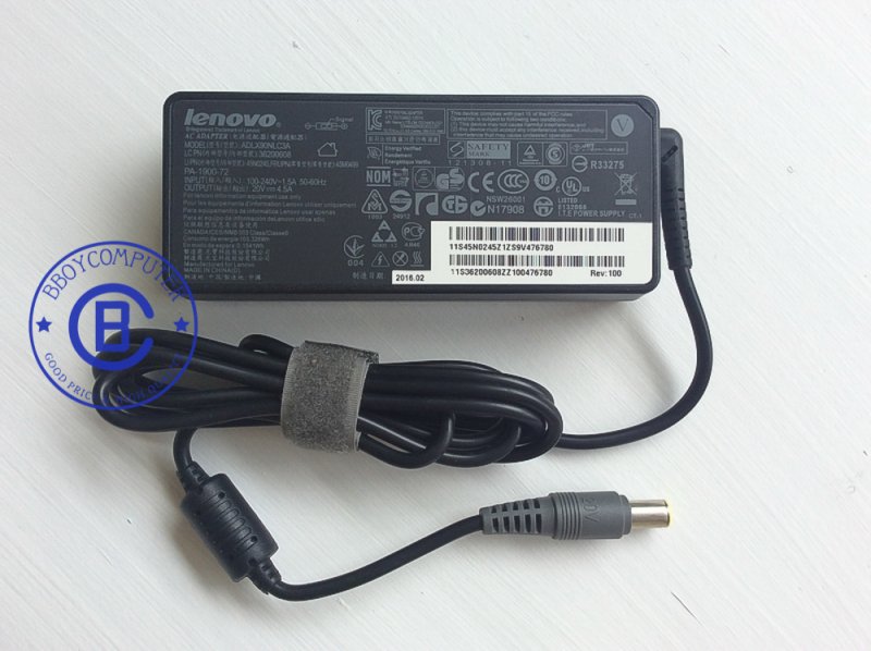 LENOVO Adapter  อะแดปเตอร์ ของแท้  LENOVO 20V 4.5A  หัว 7.9* 5.5 PA-1900-081 LENOVO X220 X230 T410 T420 SL410 T60 R61 V480C X60 