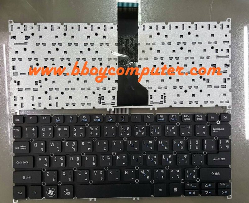 Acer Keyboard คีย์บอร์ด Aspire E13 ES1-311 ES1-321 ES1-331 ES1-131 ​E3-111 ES1-111 ES1-311 V3-331 V3-371 R3-131T V5-122P V5-132 ไทย -  อังกฤษ 