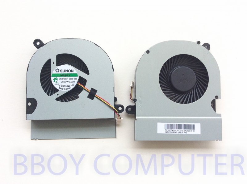 ASUS Cpu Fan พัดลมโน๊ตบุ๊ค ASUS A45 A45V A85 K45A ของร้านหนา 1.5 CM ลูกค้าแกะวัดเทียบก่อนสั่งซื้อ