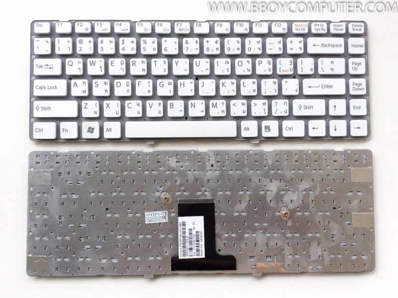 SONY Keyboard คีย์บอร์ด Sony Vaio EA Series สีขาว US