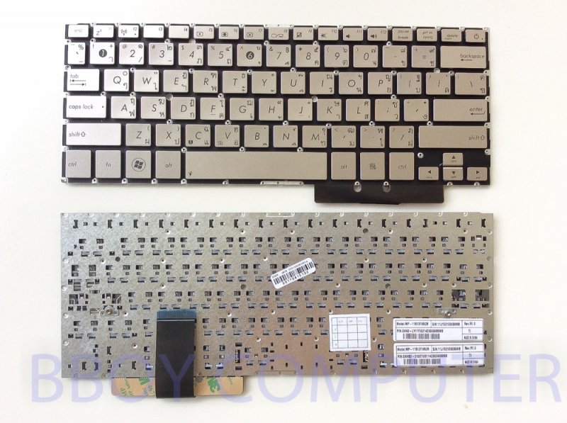 ASUS Keyboard คีย์บอร์ด ASUS Zenbook Ultrabook UX31 UX31E UX31A UX31LA  UX32 UX32A UX32V UX32VD Series ภาษาไทย อังกฤษ ***+++