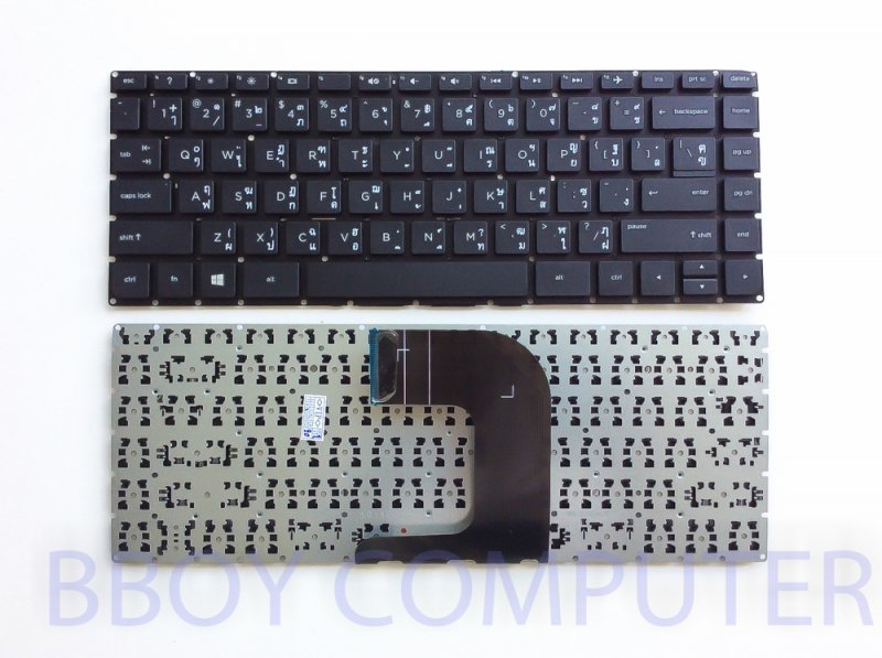 HP COMPAQ Keyboard คีย์บอร์ด HP 14-AC 14-AD 14-AF 14-AM 14-AN HP 240 G4 245 G4 246 G4 14G 14Q 348 g4  340 G3 346 G3 348 G3 ไทย อังกฤษ
