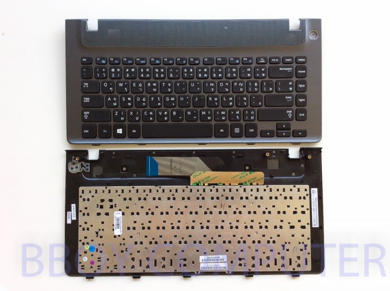 SAMSUNG Keyboard คีย์บอร์ด SAMSUNG NP350 NP355 SERIES สีเทา TH-EN 