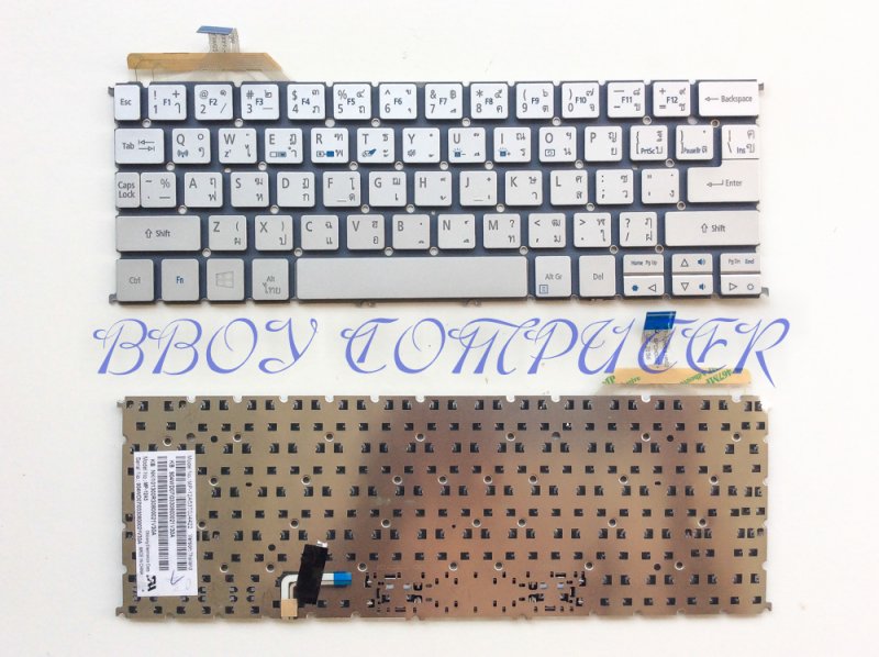 ACER Keyboard คีย์บอร์ด ACER ASPIRE S7 S7-191 S7-192 S7-391 S7-392 สีบรอนส์ TH-EN
