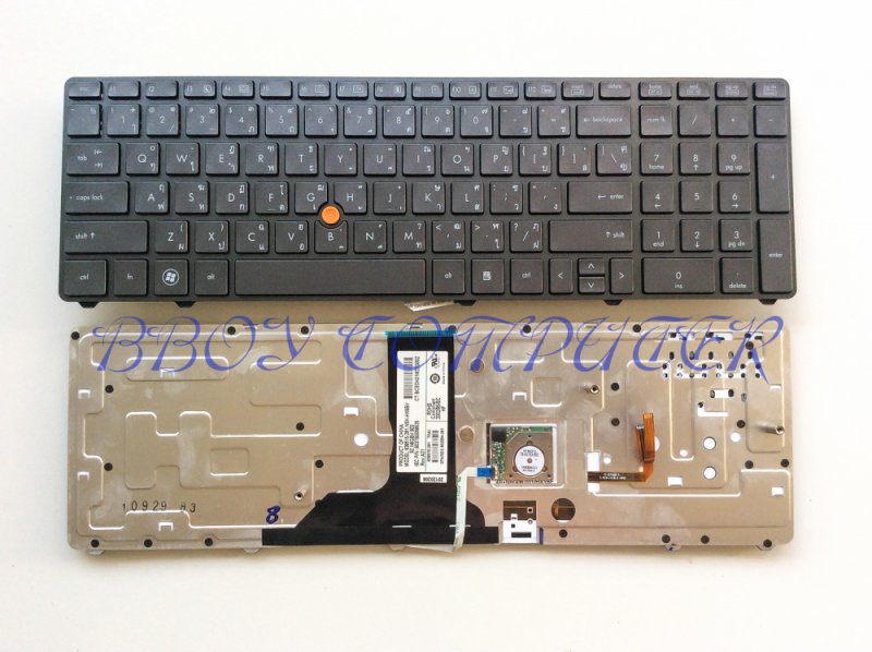 HP Keyboard คีย์บอร์ด HP-COMPAQ Elitebook 8760W 8760P 8770W 8770P TRACKPOINT BACKLIT