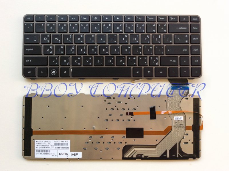 HP Keyboard คีย์บอร์ด HP ENVY 14-1000 14-1200 14-1300 14T 14T-1000 14-2000 14-1000xx 14-1010nr Backlit TH-EN