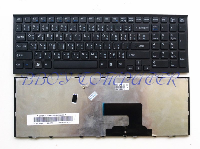 SONY Keyboard คีย์บอร์ด VAIO VPC-EE VPC-EH  VPE-EE  VPCEE VPCEH SeriesTH-EN