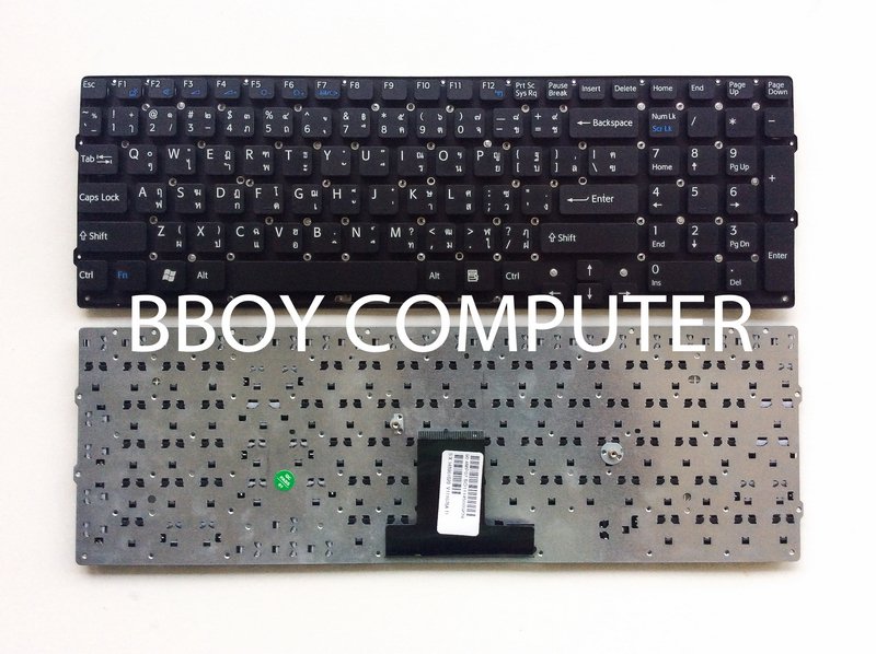 SONY Keyboard คีย์บอร์ด SONY VAIO VPC- EB VPCEB  EB25FH EB27C EB47EC EB37C EB17 EB46 EB37 35 EB27EC สีดำ TH-EN