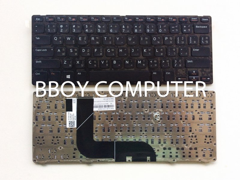 DELL Keyboard คีย์บอร์ด Dell Inspiron 14Z-5423 13Z-5323  Vostro 3360 V3360 TH-US