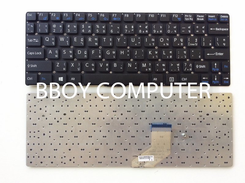 SONY Keyboard คีย์บอร์ด SONY VAIO SVE11 111A11T 11115CP 11115ECP 11115ECW SERIES สีดำ TH-EN