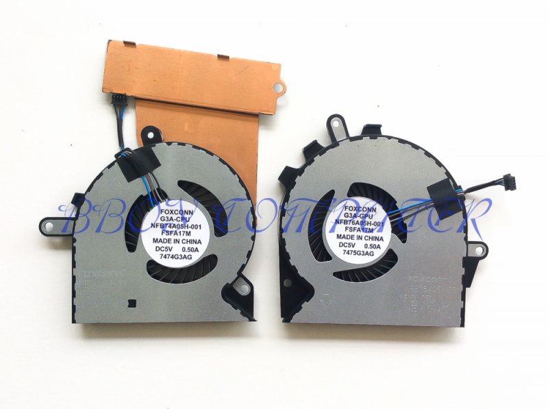 HP CPU Fan พัดลมโน๊ตบุ๊ค HP 3 Omen15-CE TPN-Q194 17 3plus 17-AN 