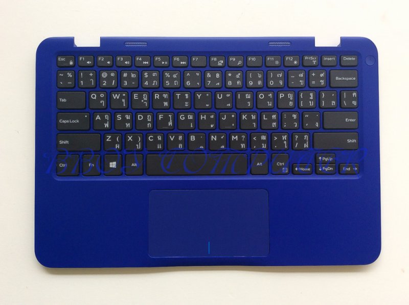 DELL Keyboard คีย์บอร์ด DELL Inspiron 11-3000 11-3162 3164 สีฟ้า TH-EN