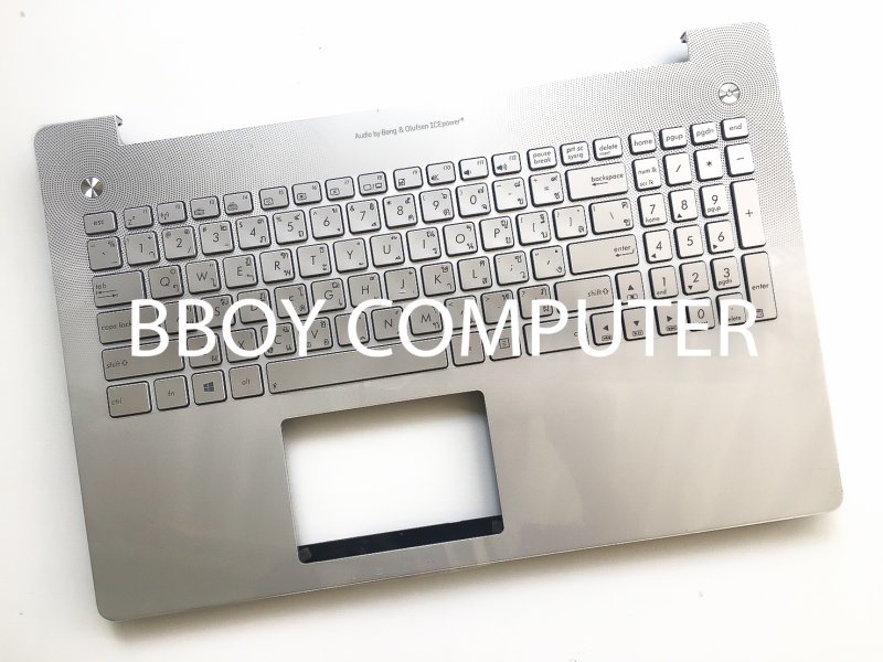 ASUS Keyboard คีย์บอร์ด N56 N56V U500VZ N76 G550 G56 N550 N750 Q550 U500VZ สีบรอนส์ พร้อม บอดี้ TH-EN TH-EN