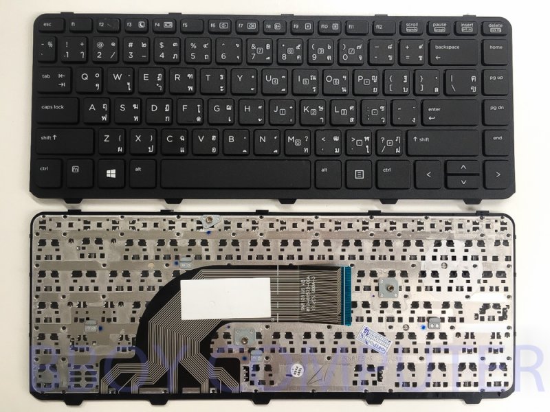 HP KEYBOARD คีย์บอร์ด HP PROBOOK 440 G0 440 G1 440 G2 430 G2 445 G1  พร้อมเฟรม ไทย-อังกฤษ