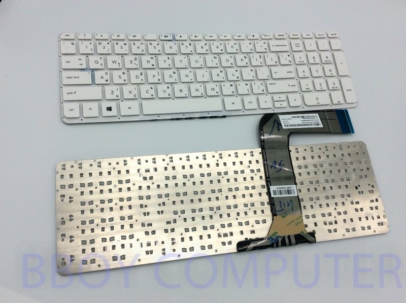 HP Keyboard คีย์บอร์ด HP 15-P 15-J Series ไทย-อังกฤษ สีขาว  ไม่มีเฟรม **++