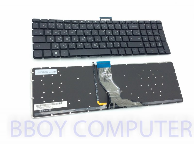  HP Keyboard คีย์บอร์ด Pavilion 15-AB 15-AK 15-AU 15-AN 15-AX 15-AW 15-BC SERIES ไทย-อังกฤษ มี ไฟ Backlite *+