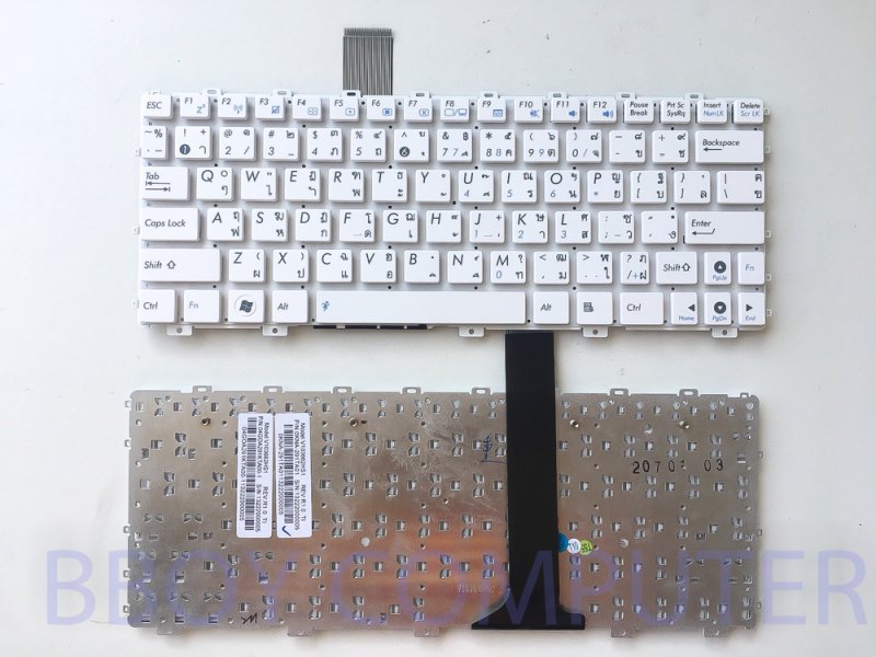 ASUS Keyboard คีย์บอร์ด ASUS 1015P 1015PE 1015PN 1015PEM 1015PEB TF300 ไทย- อังกฤษ สีขาว 