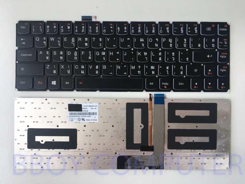 LENOVO Keyboard คีย์บอร์ด LENOVO YOGA 3 PRO YOGA 3 PRO 13 Yoga 3 Pro-1370 13 พร้อม Backlite ไทย-อังกฤษ