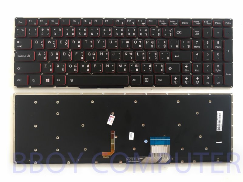  LENOVO Keyboard คีย์บอร์ด LENOVO Y5070 Y50-70 มี Backlite อังกฤษ+ไทย